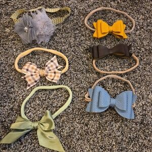 Yellow and Brown Hair Accessories Set